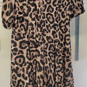 1459 - Cheetah Print Dress - L